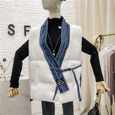 Új modell női mellény nyakkendővel több színben