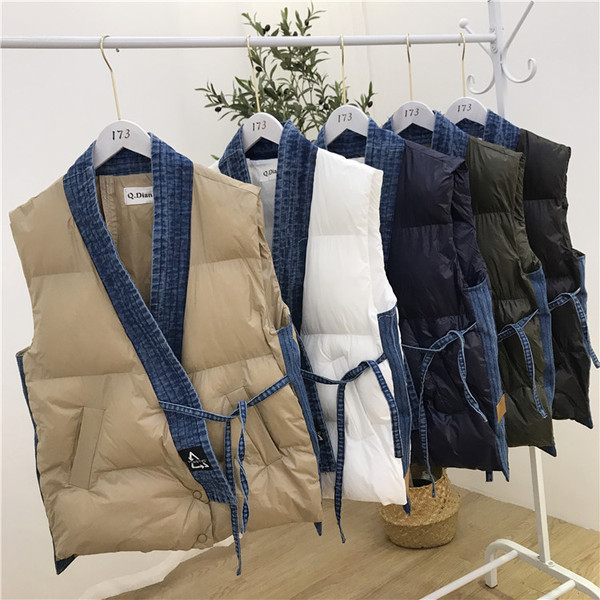 Új modell női mellény nyakkendővel több színben