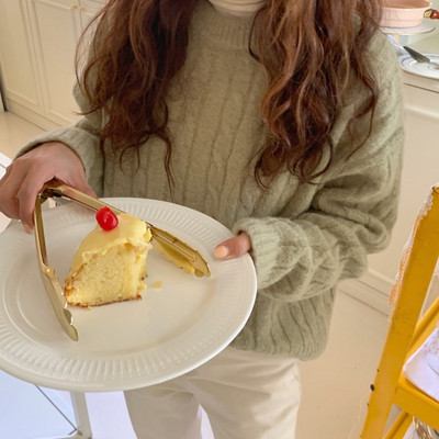 Pulover de iarna model larg cu decolteu rotund - mai multe culori