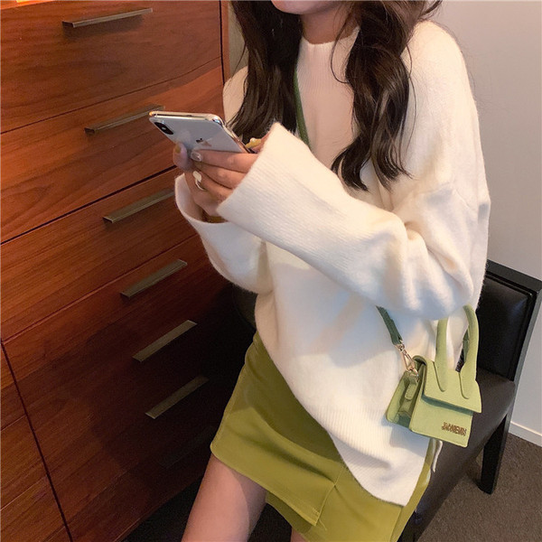 Jelenlegi női pulóver - hosszú modell több színben