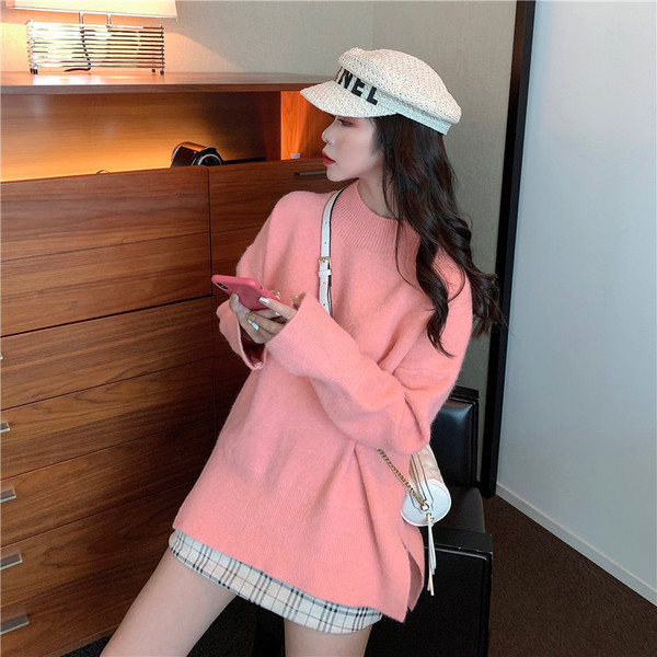 Jelenlegi női pulóver - hosszú modell több színben