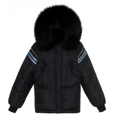 Modern női téli kabát kapucnival és pehellyel hét színben