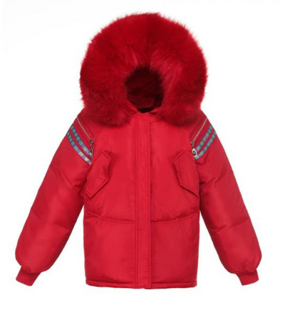 Modern női téli kabát kapucnival és pehellyel hét színben