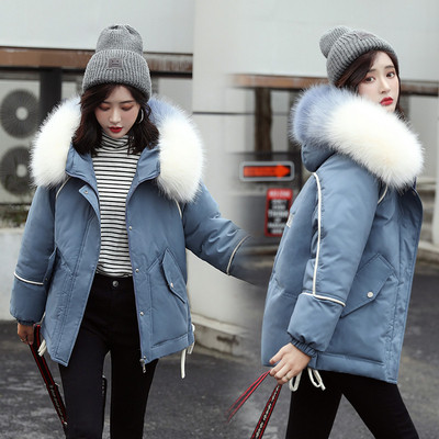 Χειμερινό μοντέλο γυναικείο μπουφάν με κουκούλα σε πέντε χρώματα