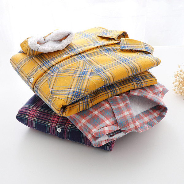 Camasa de dama in carouri model nou cu guler clasic in galben, roz si mov