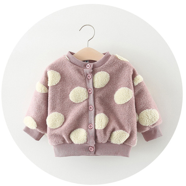 Vestă modernă pentru copii cu nasturi și decolteu O în mov și negru