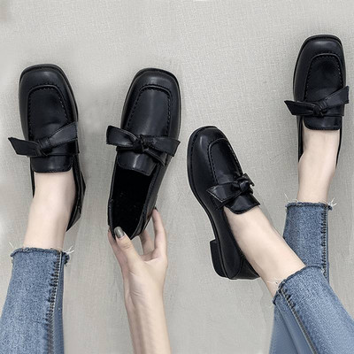 Καθημερινό γυναικείο παπούτσια με μαλακή επένδυση σε μαύρο και καφέ χρώμα