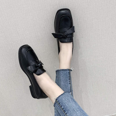 Καθημερινό γυναικείο παπούτσια με μαλακή επένδυση σε μαύρο και καφέ χρώμα