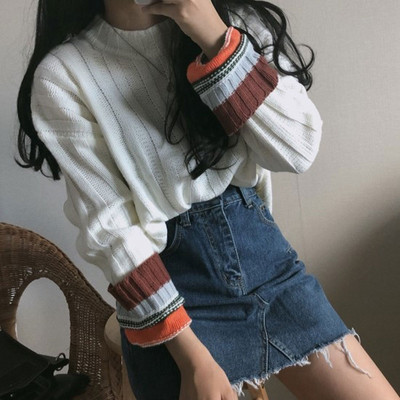 Pulover de dama modern model larg in patru culori