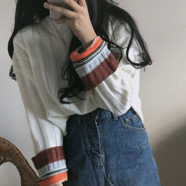 Pulover de dama modern model larg in patru culori