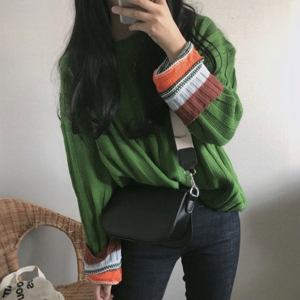 Pulover de dama modern model larg in patru culori