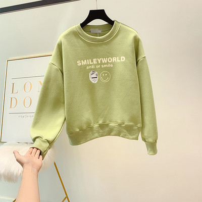 Γυναικεία μπλούζα με επιγραφή και εφαρμογή σε τέσσερα χρώματα