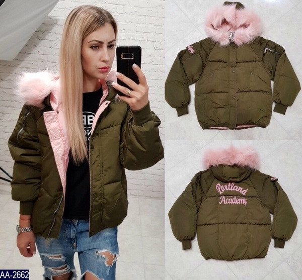 Modern női téli kabát pehellyel és zsebekkel hét színben