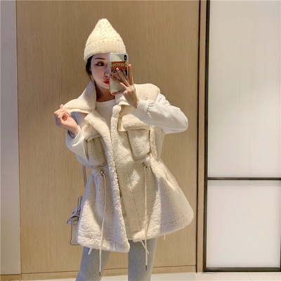 Κομψό γυναικείο γιλέκο με δεσμούς στη μέσης σε τρία χρώματα