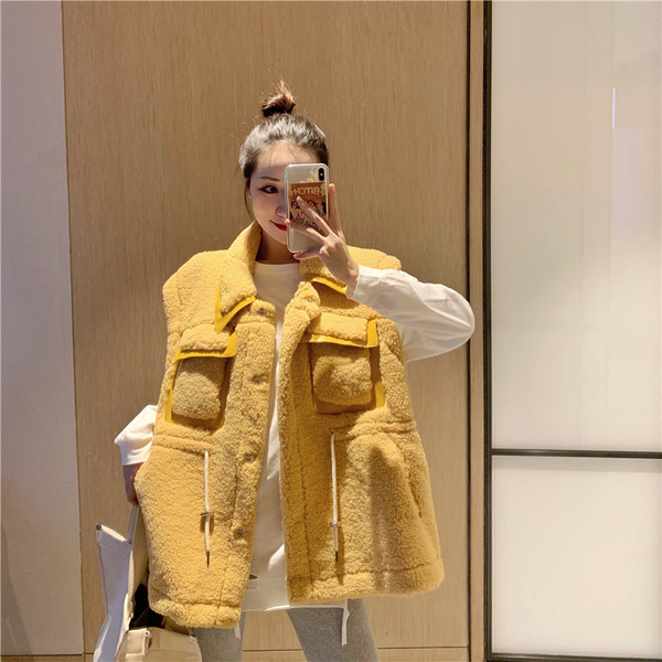 Κομψό γυναικείο γιλέκο με δεσμούς στη μέσης σε τρία χρώματα