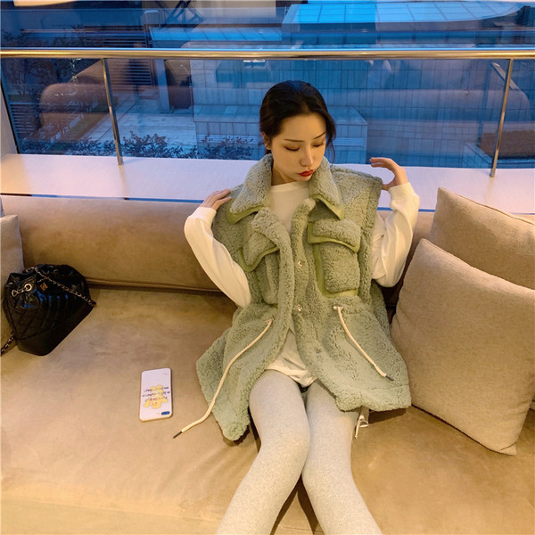 Κομψό γυναικείο γιλέκο με δεσμούς στη μέσης σε τρία χρώματα