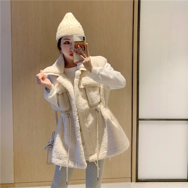 Κομψό γυναικείο γιλέκο με δεσμούς στη μέσης σε τρία χρώματα