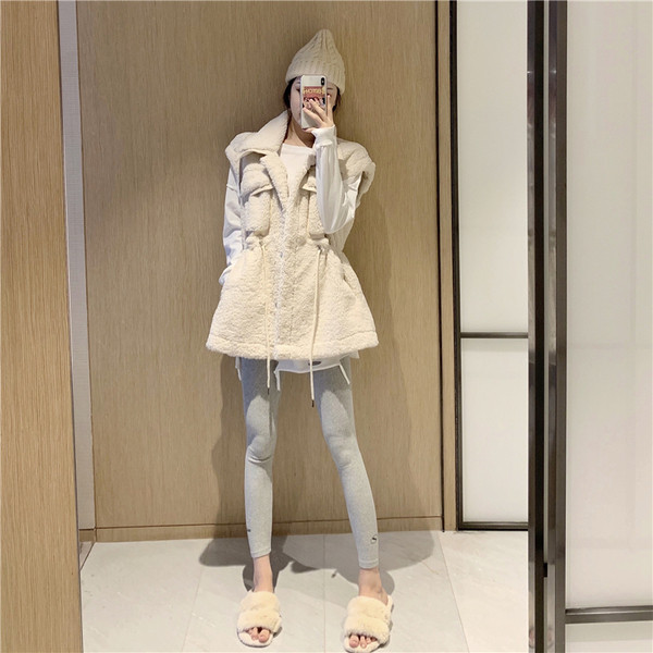 Κομψό γυναικείο γιλέκο με δεσμούς στη μέσης σε τρία χρώματα