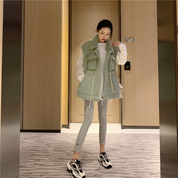 Κομψό γυναικείο γιλέκο με δεσμούς στη μέσης σε τρία χρώματα