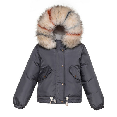 Női alkalmi rövid kabát kapucnival és pehellyel öt színben