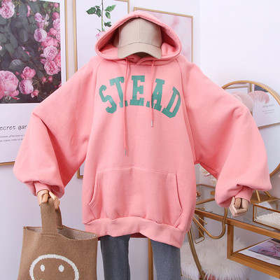 Új modell női pulóver kapucnival és több színben mintával