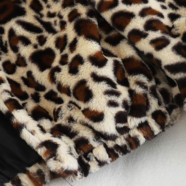 Őszi női puha kabát leopárd mintával három színben