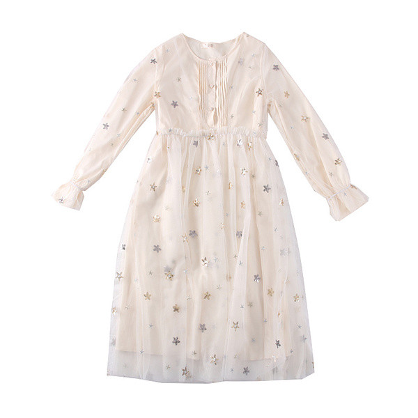 Rochie moderna de dama cu decolteu in O si paiete - model croiat