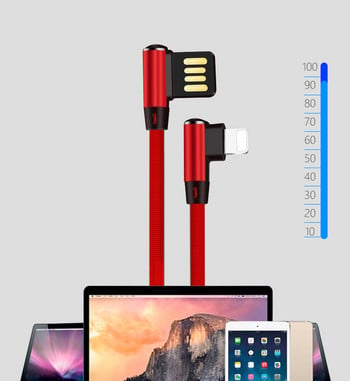Καλώδιο δεδομένων για συσκευές TYPE Lightning mobile με κόκκινο χρώμα