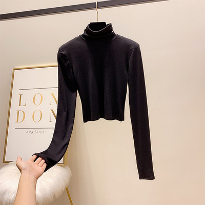 Γυναικεία μπλούζα με ψηλό γιακά σε διάφορα χρώματα