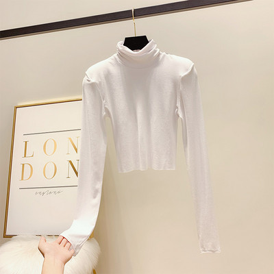 Γυναικεία μπλούζα με ψηλό γιακά σε διάφορα χρώματα