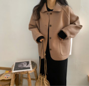 Palton de toamna de dama cu buzunare in trei culori