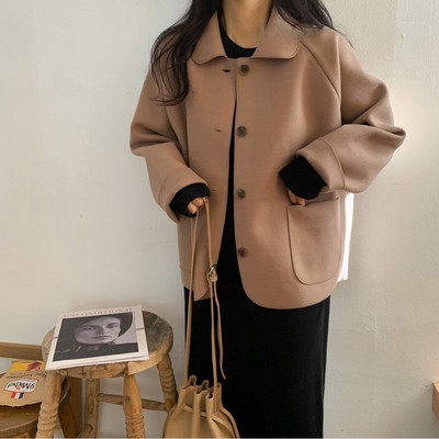 Palton de toamna de dama cu buzunare in trei culori