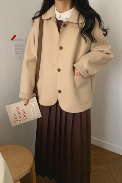 Palton de toamna de dama cu buzunare in trei culori