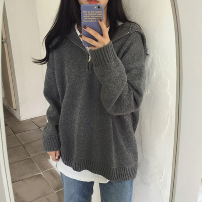 Bluza de dama cu gluga si fermoar in mai multe culori