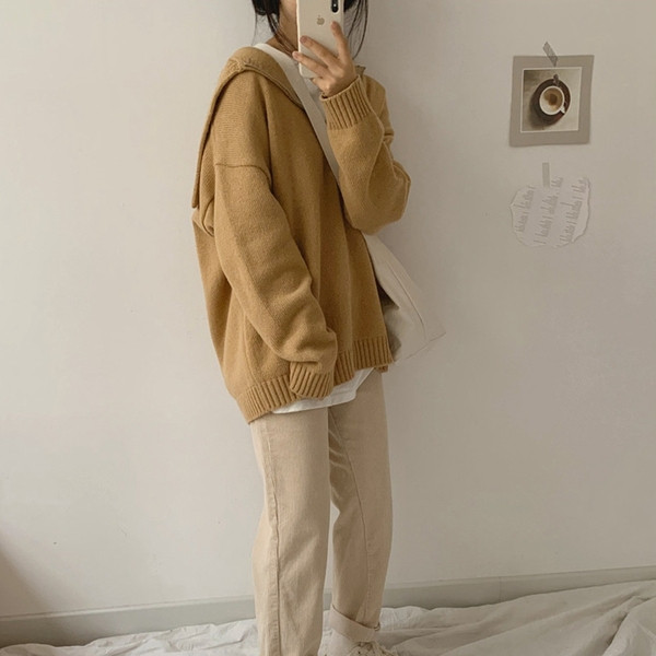 Bluza de dama cu gluga si fermoar in mai multe culori