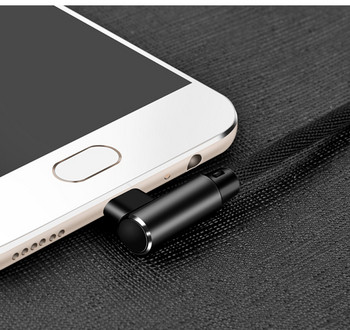 Καλώδιο USB για κινητές συσκευές TYPE-C σε μαύρο χρώμα