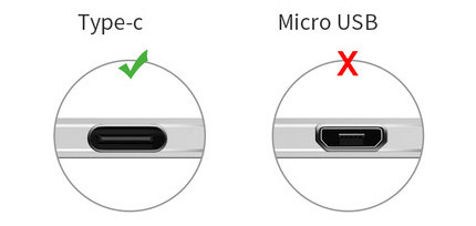Καλώδιο USB για κινητές συσκευές TYPE-C σε μαύρο χρώμα