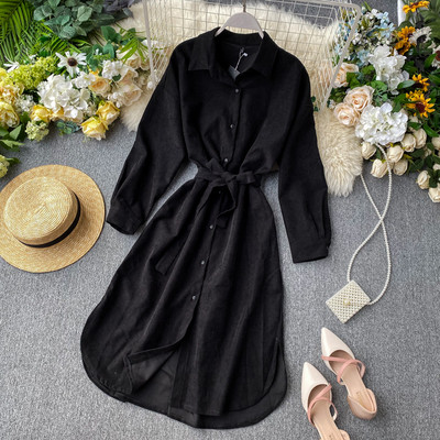 Rochie de dama tip camasa cu guler in mai multe culori