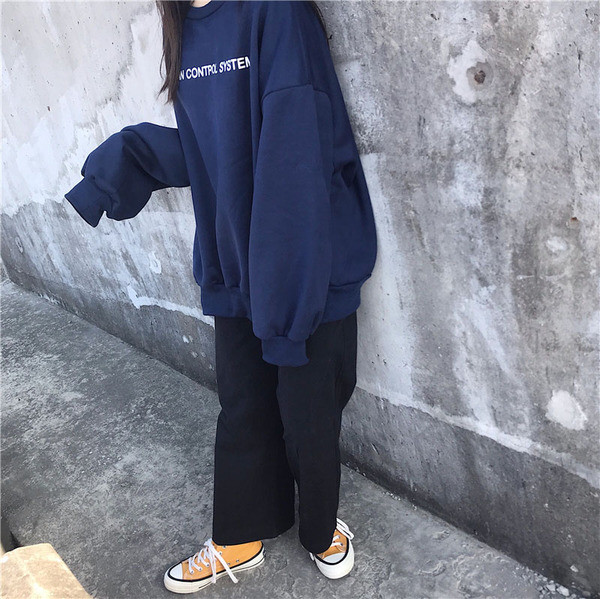 Γυναικείο καθημερινό φούτερ  φαρδύ μοντέλο σε τρία χρώματα