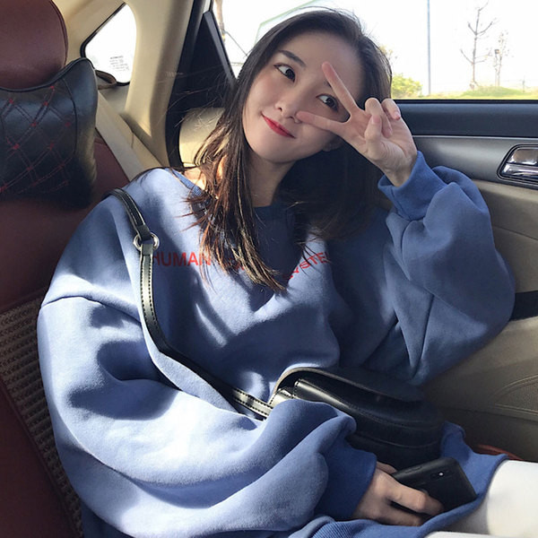 Γυναικείο καθημερινό φούτερ  φαρδύ μοντέλο σε τρία χρώματα