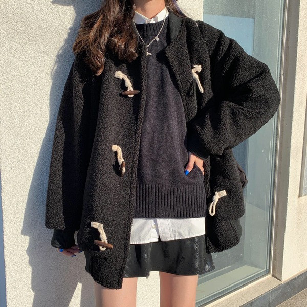 Palton de dama modern model larg in trei culori