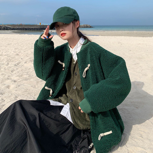 Palton de dama modern model larg in trei culori