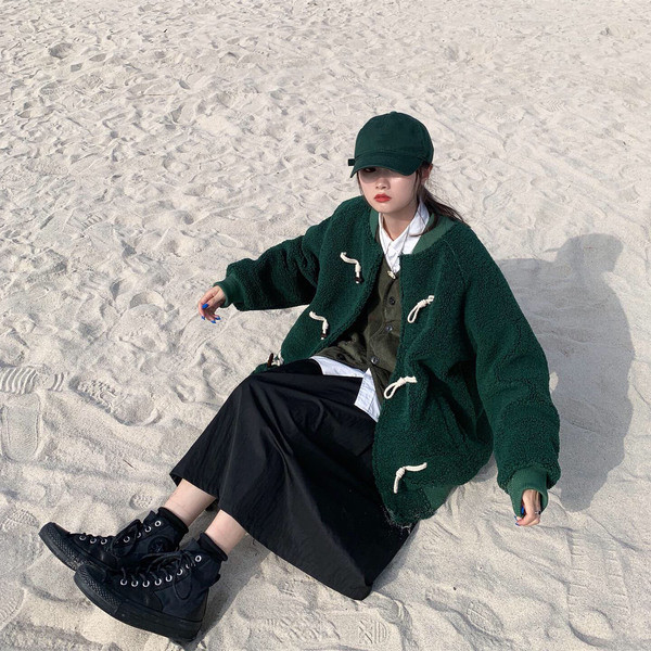 Palton de dama modern model larg in trei culori