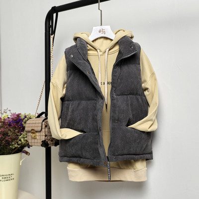 Casual γυναικείο γιλέκο με φερμουάρ και κουμπιά σε πέντε χρώματα