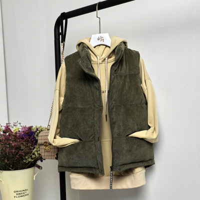 Casual γυναικείο γιλέκο με φερμουάρ και κουμπιά σε πέντε χρώματα