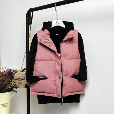 Casual γυναικείο γιλέκο με φερμουάρ και κουμπιά σε πέντε χρώματα