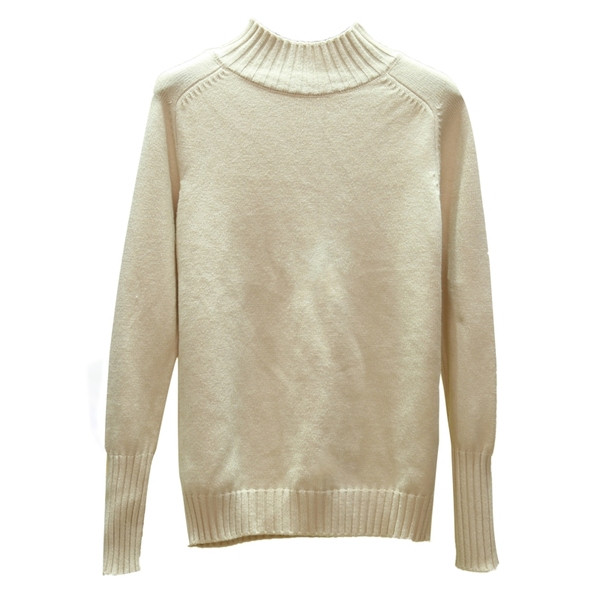 Modern női pulóver, hosszú ujjal és pólógallérral több színben