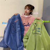 Γυναικεία casual μπλούζα σε ροζ πράσινο και μπλε χρώμα με γράμματα