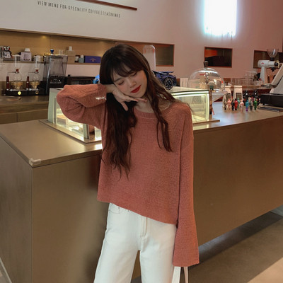 Női őszi blúz kerek nyakkivágással, több színben