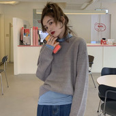 Pulover de dama in mai multe culori cu decolteu oval